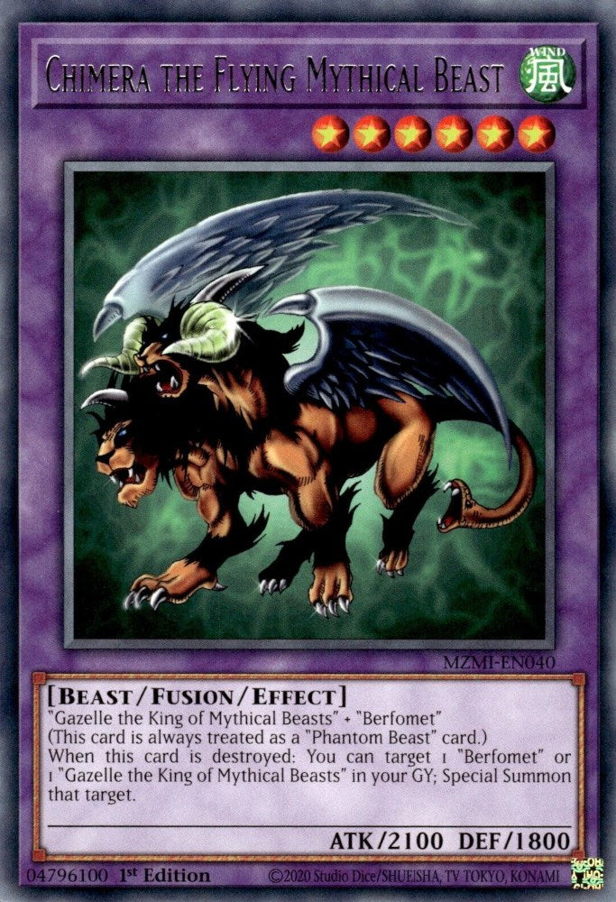 Chimera the Flying Mythical Beast [MZMI-EN040] Rare - Evolution TCG