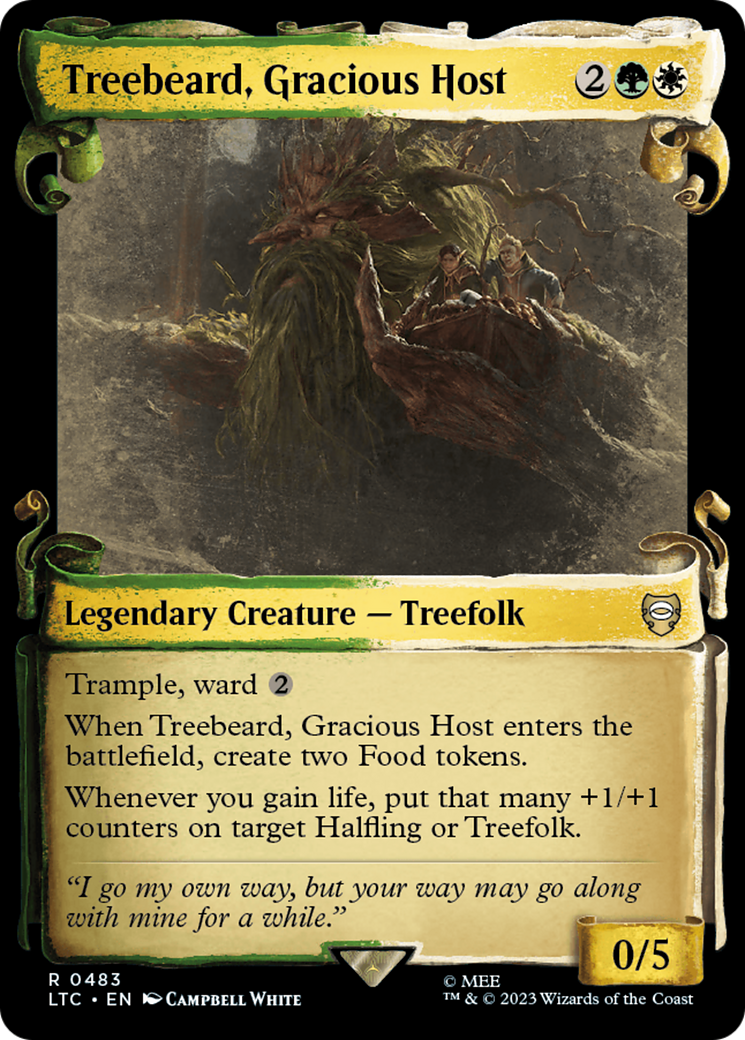 Treebeard, Gracious Host [The Lord of the Rings: Tales of Middle-Earth Commander Showcase Scrolls] - Evolution TCG