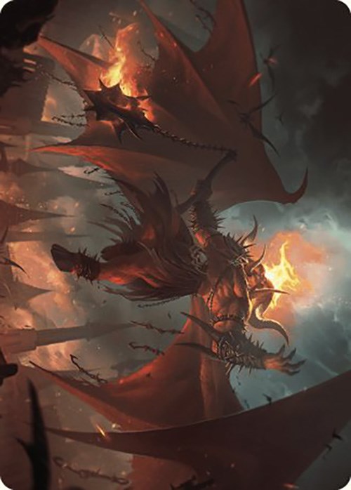 Rakdos, Patron of Chaos Art Card (22/49) [Murders at Karlov Manor Art Series] - Evolution TCG