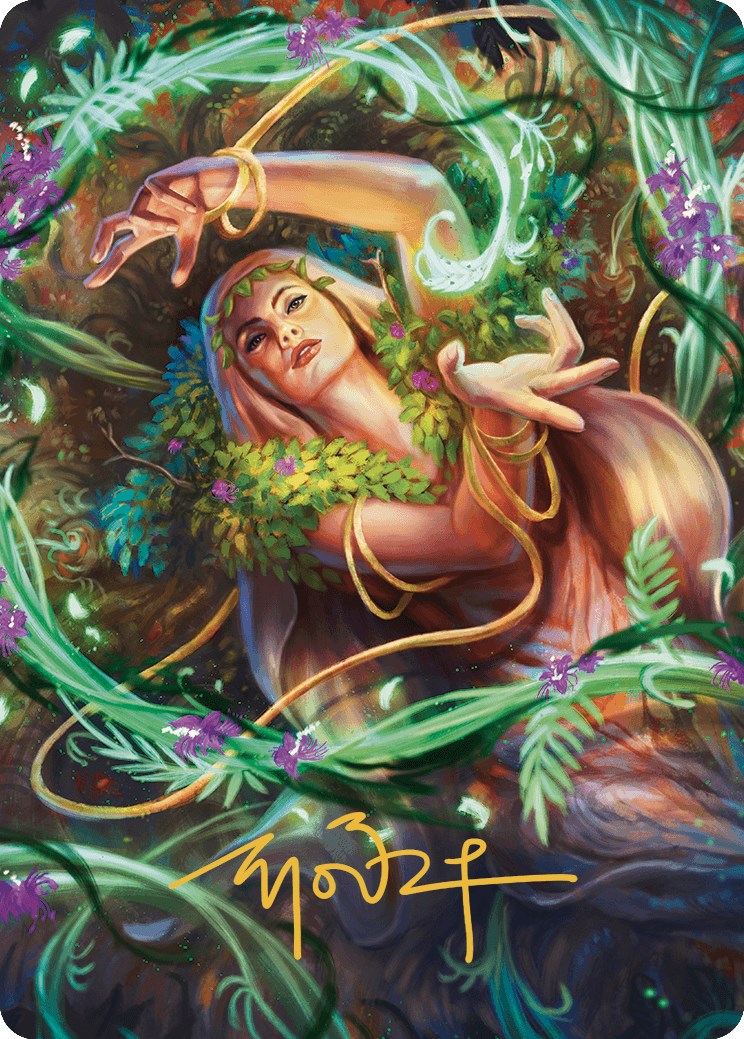 Insidious Roots Art Card (Gold-Stamped Signature) [Murders at Karlov Manor Art Series] - Evolution TCG