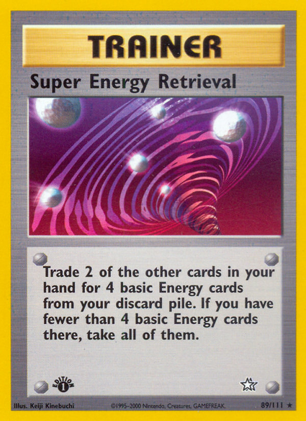 Super Energy Retrieval (89/111) [Neo Genesis 1st Edition] - Evolution TCG