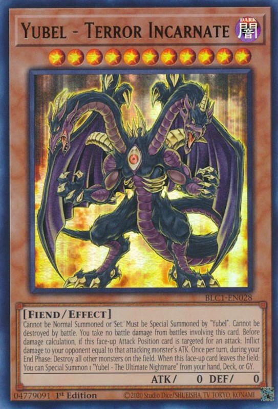 Yubel - Terror Incarnate [BLC1-EN028] Ultra Rare - Evolution TCG