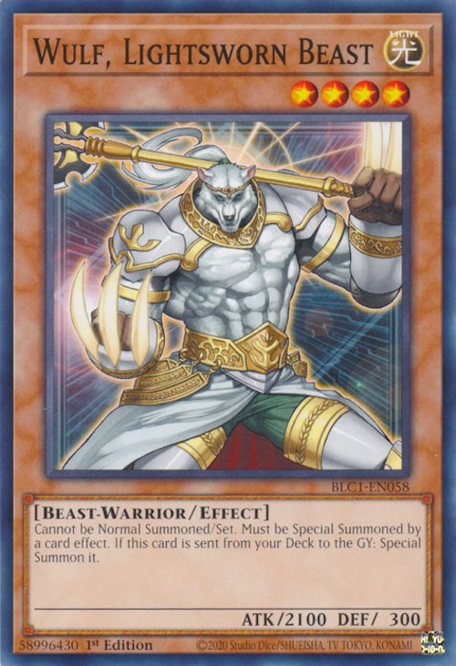 Wulf, Lightsworn Beast [BLC1-EN058] Common - Evolution TCG