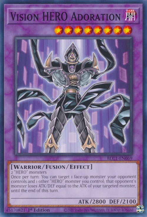Vision HERO Adoration [BLC1-EN069] Common - Evolution TCG