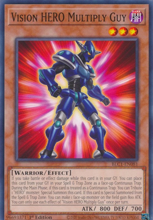 Vision HERO Multiply Guy [BLC1-EN081] Common - Evolution TCG