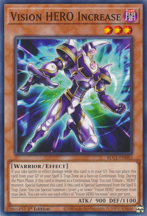 Vision HERO Increase [BLC1-EN082] Common - Evolution TCG