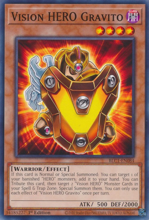Vision HERO Gravito [BLC1-EN084] Common - Evolution TCG