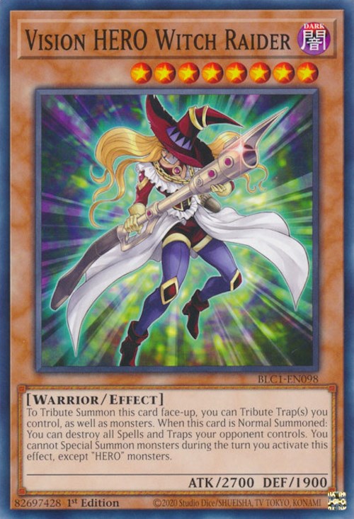 Vision HERO Witch Raider [BLC1-EN098] Common - Evolution TCG