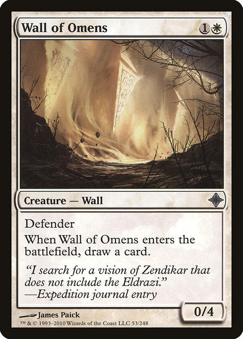 Wall of Omens [Rise of the Eldrazi] - Evolution TCG