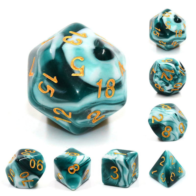 A&H Dice: Blueink - Poly 7 Die Set - Evolution TCG