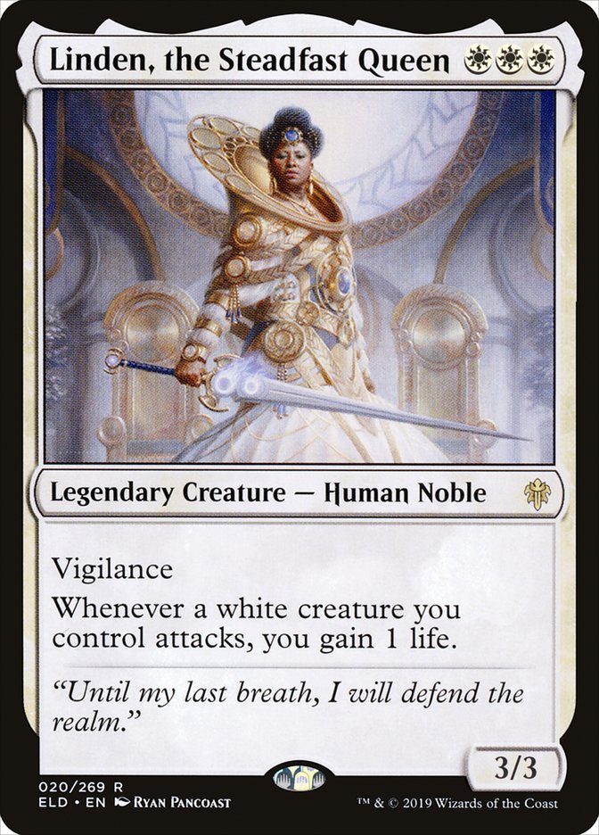 Linden, the Steadfast Queen [Throne of Eldraine] - Evolution TCG