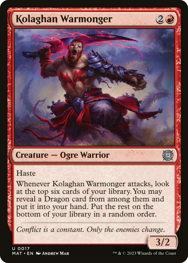 Kolaghan Warmonger [March of the Machine: The Aftermath] - Evolution TCG