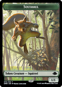 Elephant // Squirrel Double-Sided Token [Dominaria Remastered Tokens] - Evolution TCG