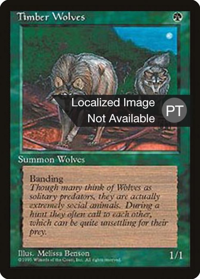 Timber Wolves [Fourth Edition (Foreign Black Border)] - Evolution TCG