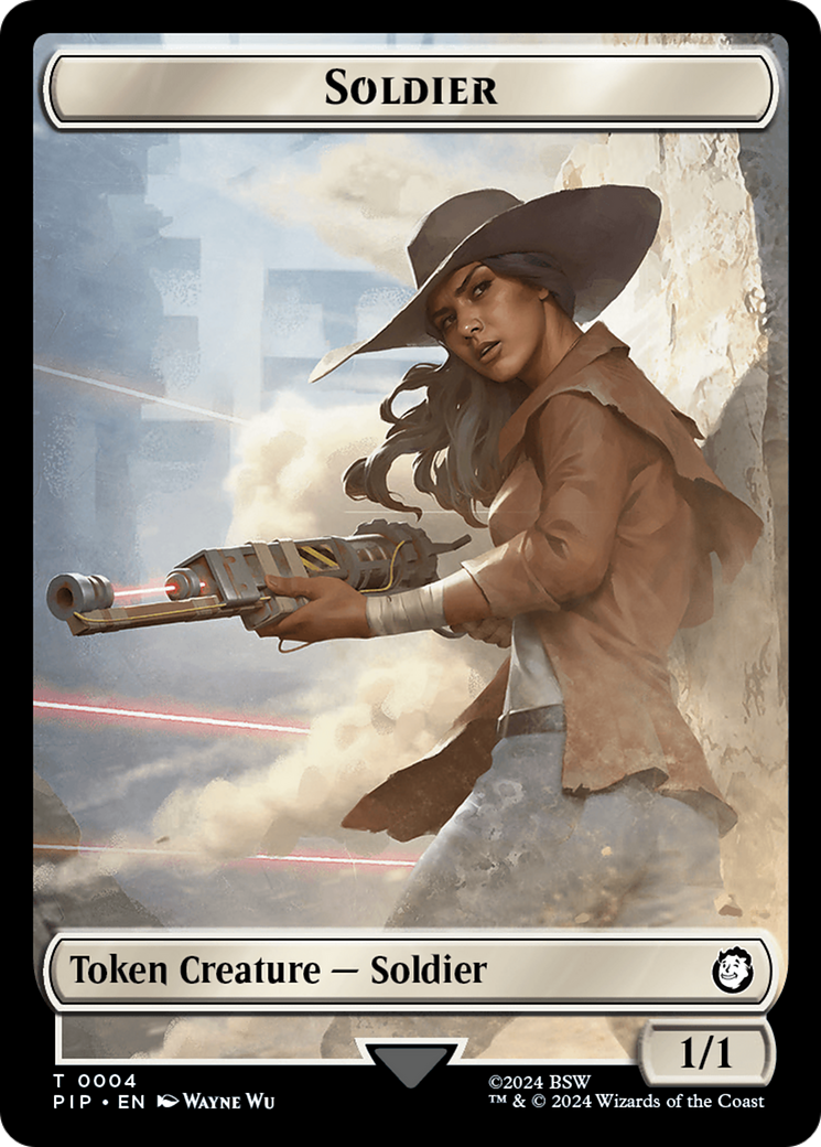 Food (0014) // Soldier (0004) Double-Sided Token [Fallout Tokens] - Evolution TCG