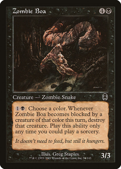 Zombie Boa [Apocalypse] - Evolution TCG