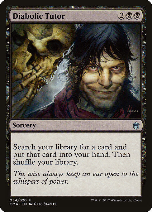 Diabolic Tutor [Commander Anthology] - Evolution TCG