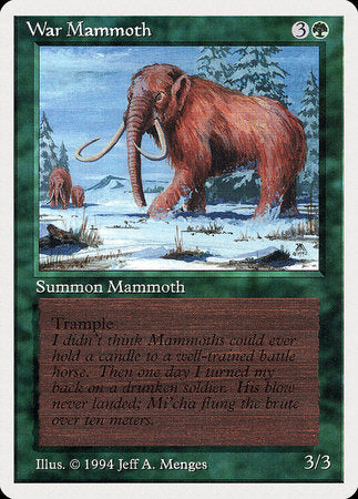 War Mammoth [Summer Magic / Edgar] - Evolution TCG