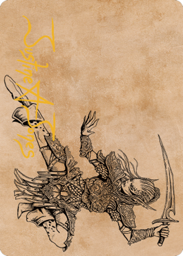 Lae'zel, Vlaakith's Champion Art Card (Gold-Stamped Signature) [Commander Legends: Battle for Baldur's Gate Art Series] - Evolution TCG