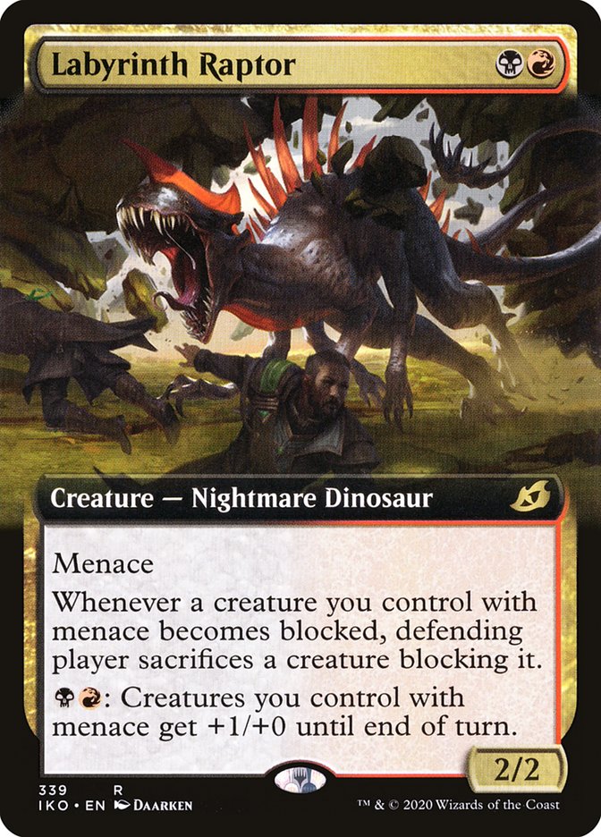 Labyrinth Raptor (Extended Art) [Ikoria: Lair of Behemoths] - Evolution TCG