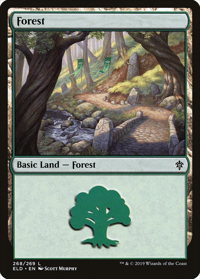 Forest (268) [Throne of Eldraine] - Evolution TCG