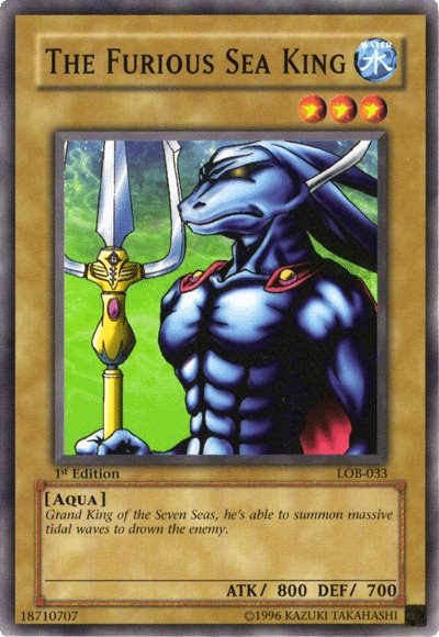 The Furious Sea King [LOB-033] Common - Evolution TCG