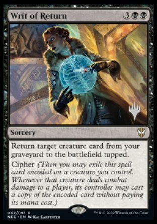 Writ of Return (Promo Pack) [Streets of New Capenna Commander Promos] - Evolution TCG
