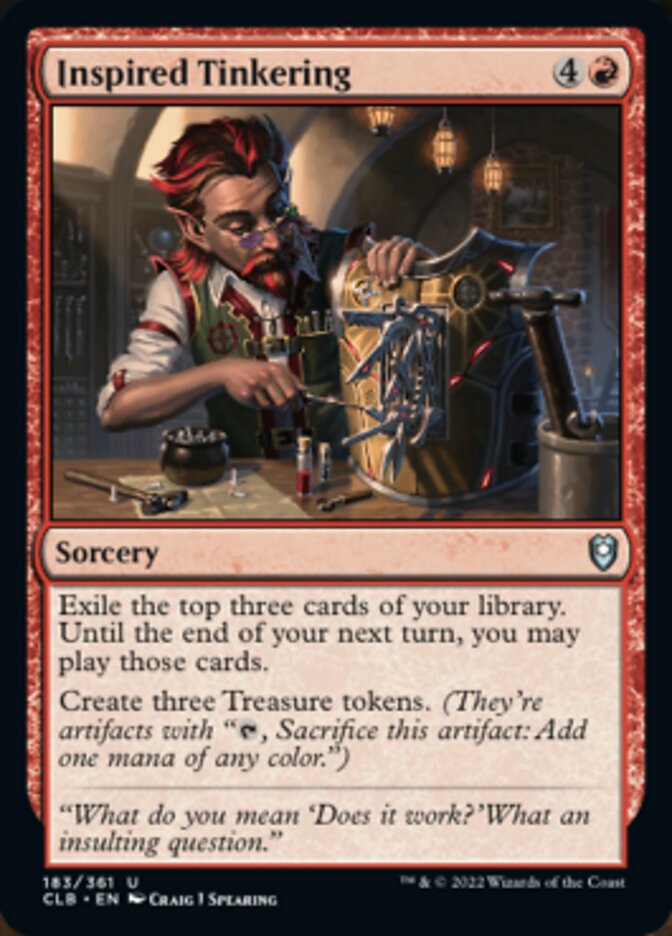 Inspired Tinkering [Commander Legends: Battle for Baldur's Gate] - Evolution TCG