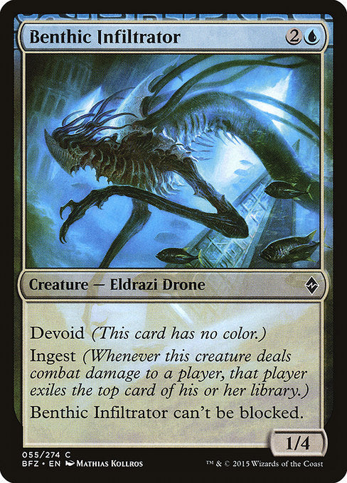 Benthic Infiltrator [Battle for Zendikar] - Evolution TCG