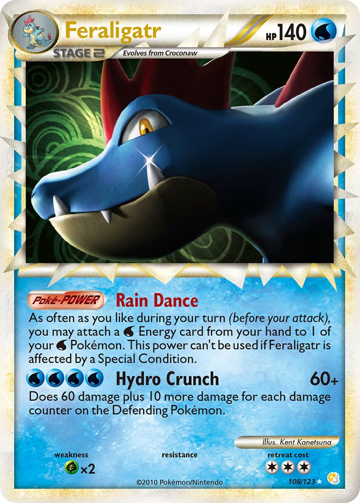 Feraligatr (108/123) [HeartGold & SoulSilver: Base Set] - Evolution TCG