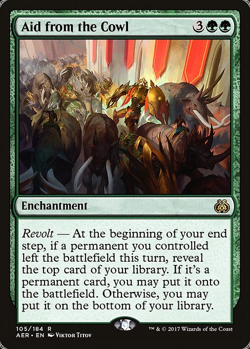 Aid from the Cowl [Aether Revolt] - Evolution TCG