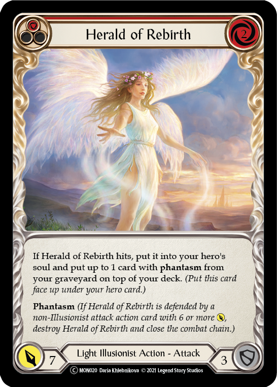 Herald of Rebirth (Red) [U-MON020] (Monarch Unlimited)  Unlimited Normal - Evolution TCG
