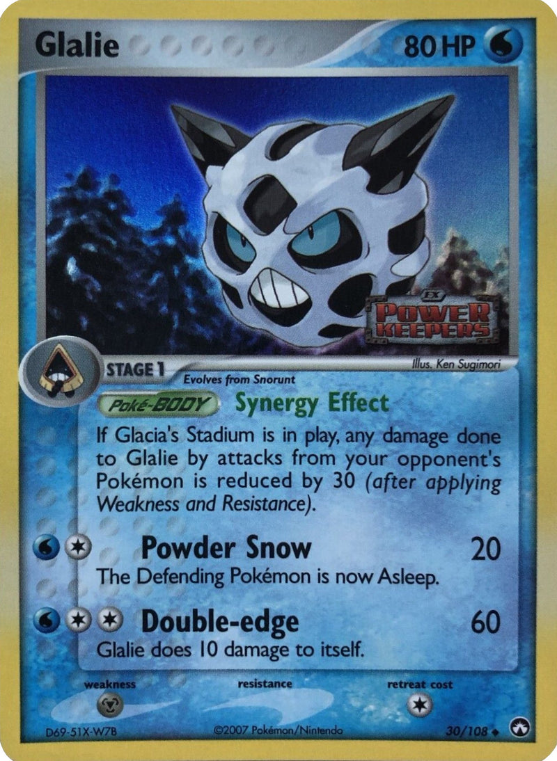 Glalie (30/108) (Stamped) [EX: Power Keepers] - Evolution TCG