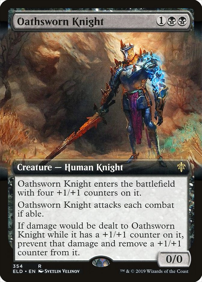 Oathsworn Knight (Extended Art) [Throne of Eldraine] - Evolution TCG