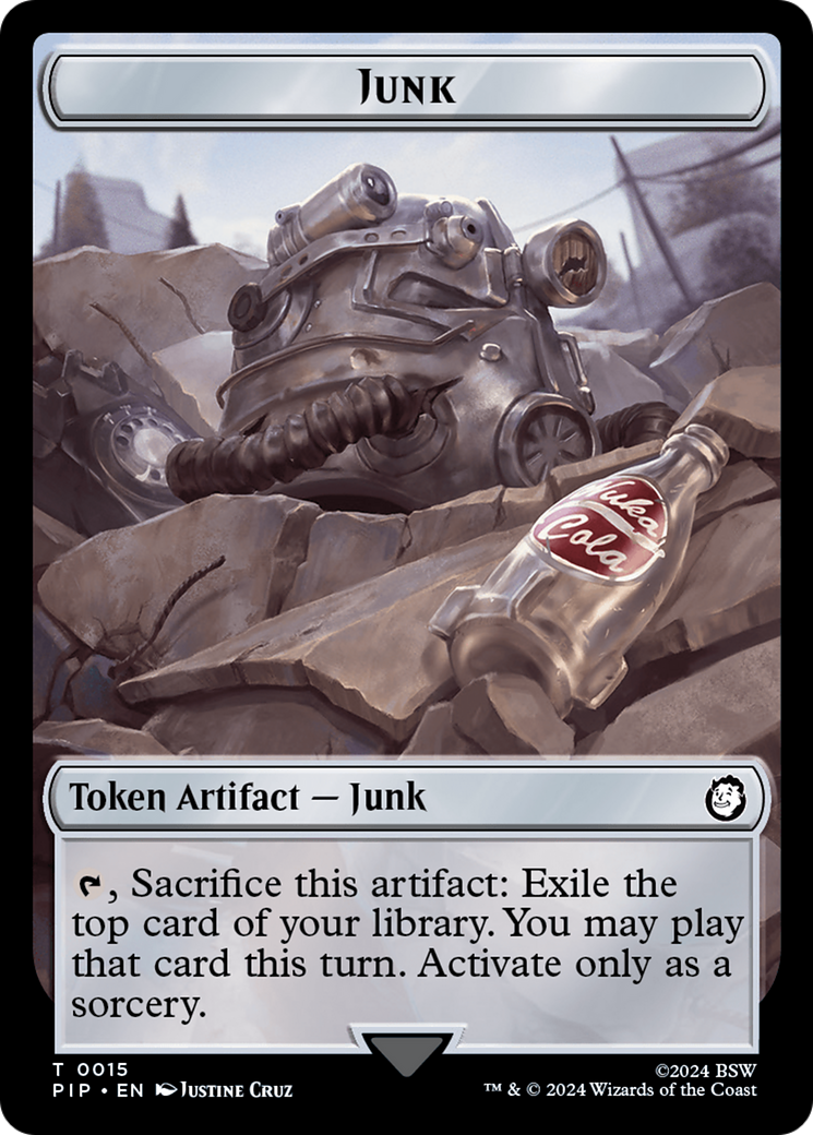Junk // Thopter Double-Sided Token [Fallout Tokens] - Evolution TCG