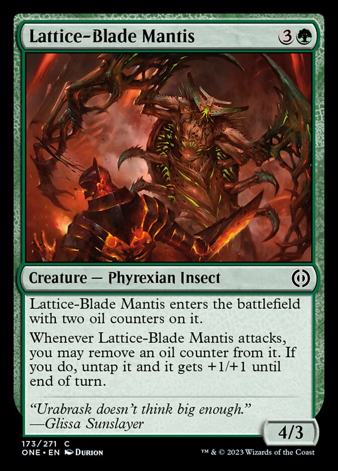 Lattice-Blade Mantis [Phyrexia: All Will Be One] - Evolution TCG