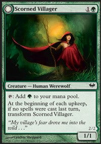 Scorned Villager // Moonscarred Werewolf [Dark Ascension] - Evolution TCG