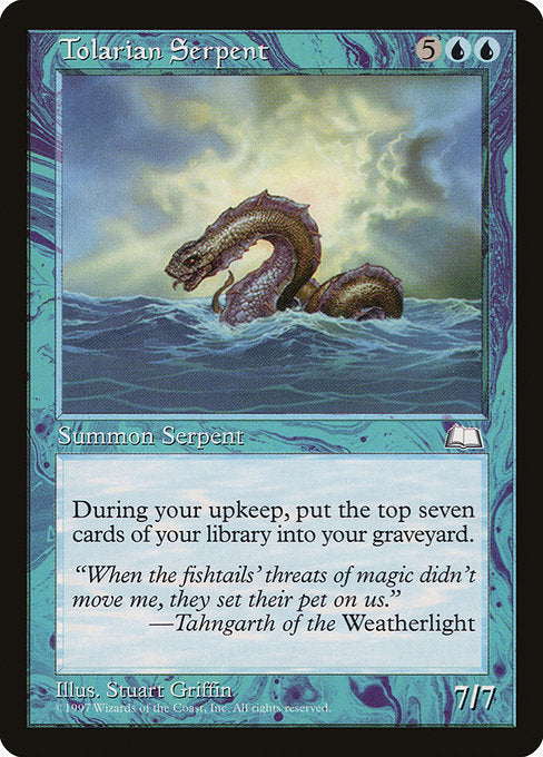 Tolarian Serpent [Weatherlight] - Evolution TCG