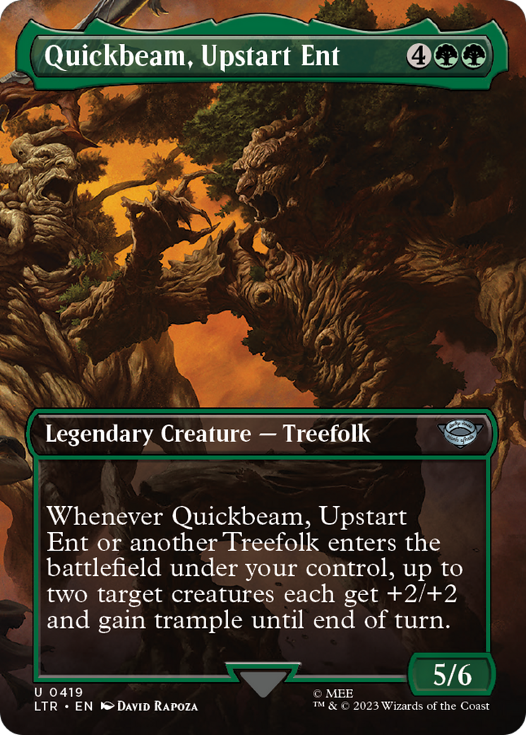 Quickbeam, Upstart Ent (Borderless Alternate Art) [The Lord of the Rings: Tales of Middle-Earth] - Evolution TCG