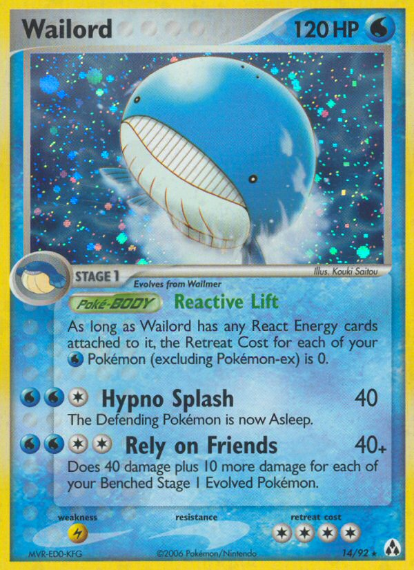 Wailord (14/92) [EX: Legend Maker] - Evolution TCG
