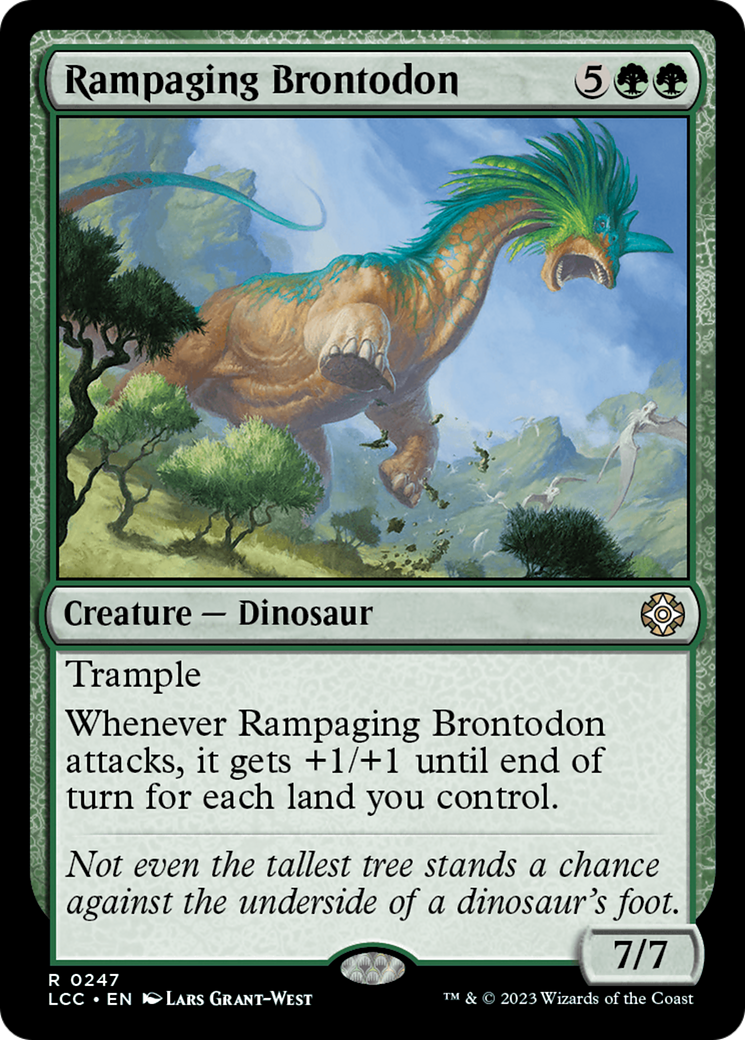 Rampaging Brontodon [The Lost Caverns of Ixalan Commander] - Evolution TCG