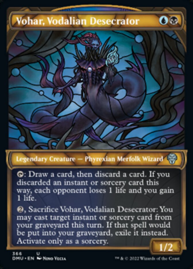 Vohar, Vodalian Desecrator (Showcase Textured) [Dominaria United] - Evolution TCG