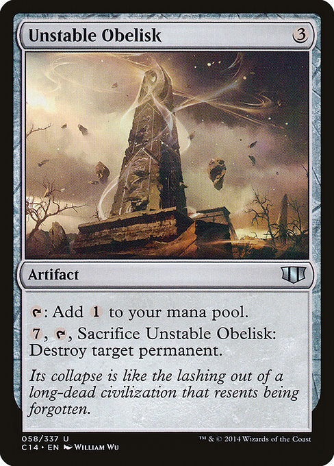 Unstable Obelisk [Commander 2014] - Evolution TCG