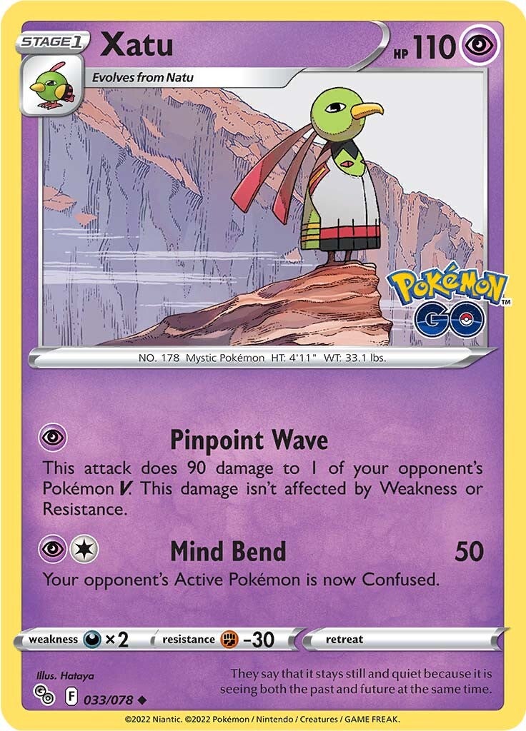 Xatu (033/078) [Pokémon GO] - Evolution TCG