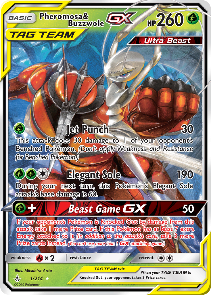 Pheromosa & Buzzwole GX (1/214) [Sun & Moon: Unbroken Bonds