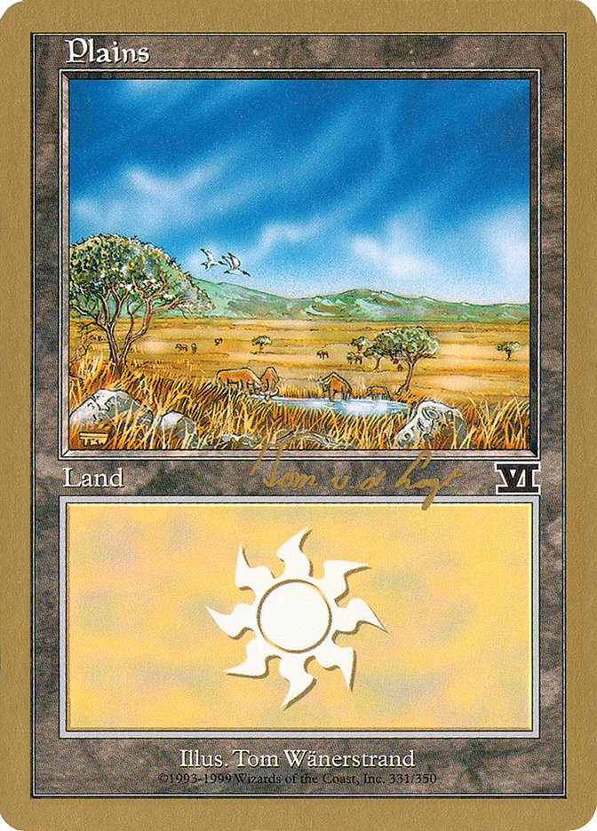 Plains (tvdl331) (Tom van de Logt) [World Championship Decks 2000] - Evolution TCG