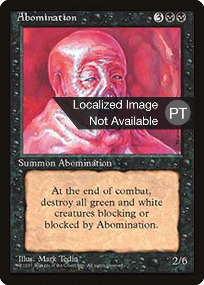 Abomination [Fourth Edition (Foreign Black Border)] - Evolution TCG