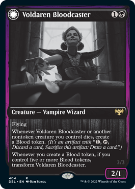 Voldaren Bloodcaster // Bloodbat Summoner [Innistrad: Double Feature] - Evolution TCG