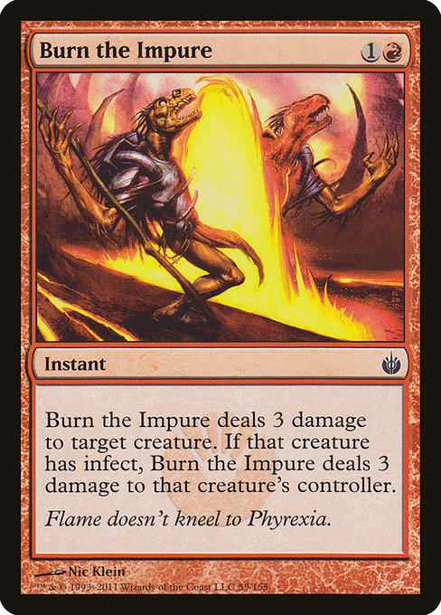 Burn the Impure [Mirrodin Besieged] - Evolution TCG