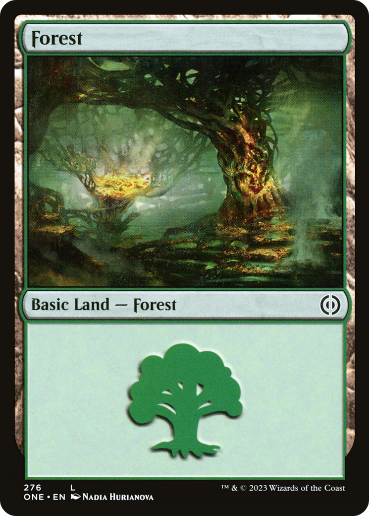 Forest (276) [Phyrexia: All Will Be One] - Evolution TCG